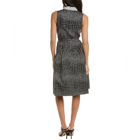 NEW TERI JON BY RICKIE FREEMAN Giraffe Print Shirtdress sz 4 $480 - Picture 4 of 8